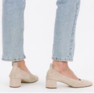 Everlane suede The Day heel